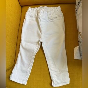 New Baby Gap 18-24 months girls white legging jeans